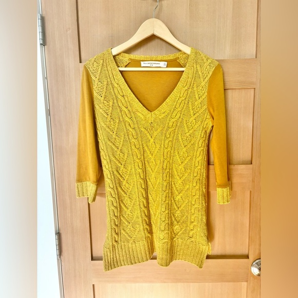 ANTHROPOLOGIE - Pilcro and the letterpress| Dually Clad Seeater in mustard | M - Picture 4 of 9
